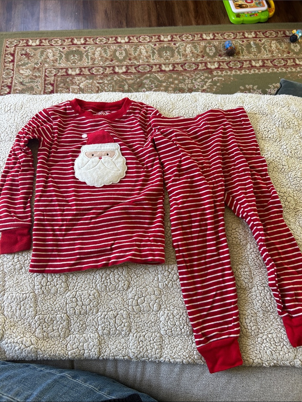 Carter's Striped Santa Pajama Set